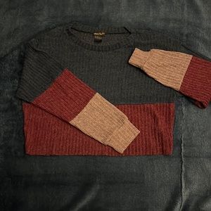 Multi color cropped sweater!